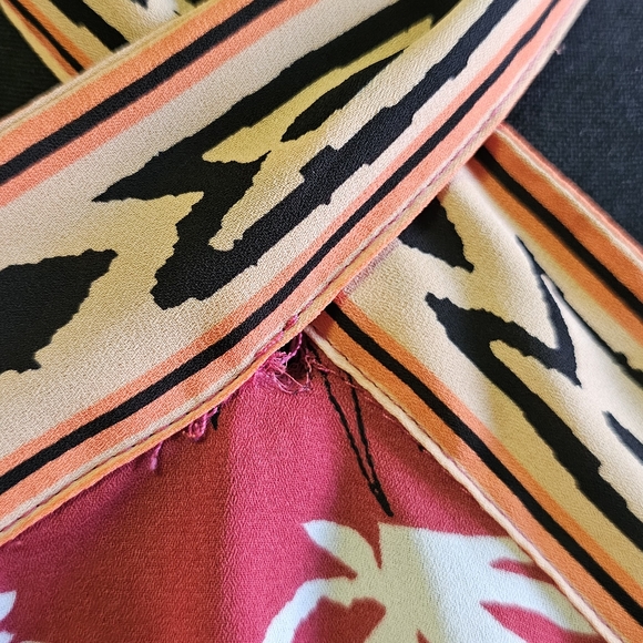 Boho Floral Halter Top with Smocked Back - Picture 2 of 7